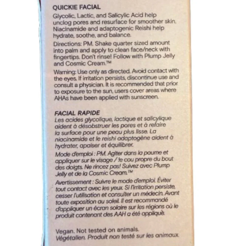 Moon Juice Acid Potion AHA BHA Exfoliator 1oz Travel Size NIB